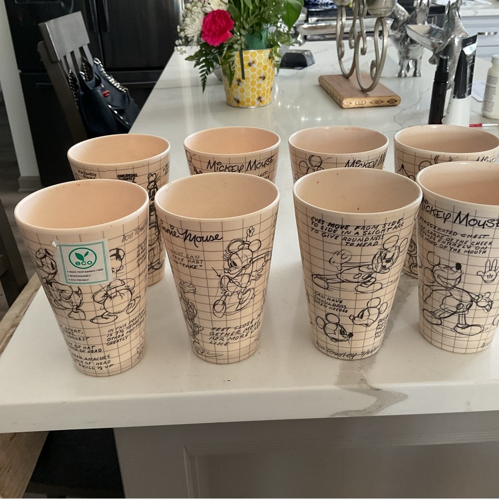 Disney Mickey Mouse Cream Drinkware Set
